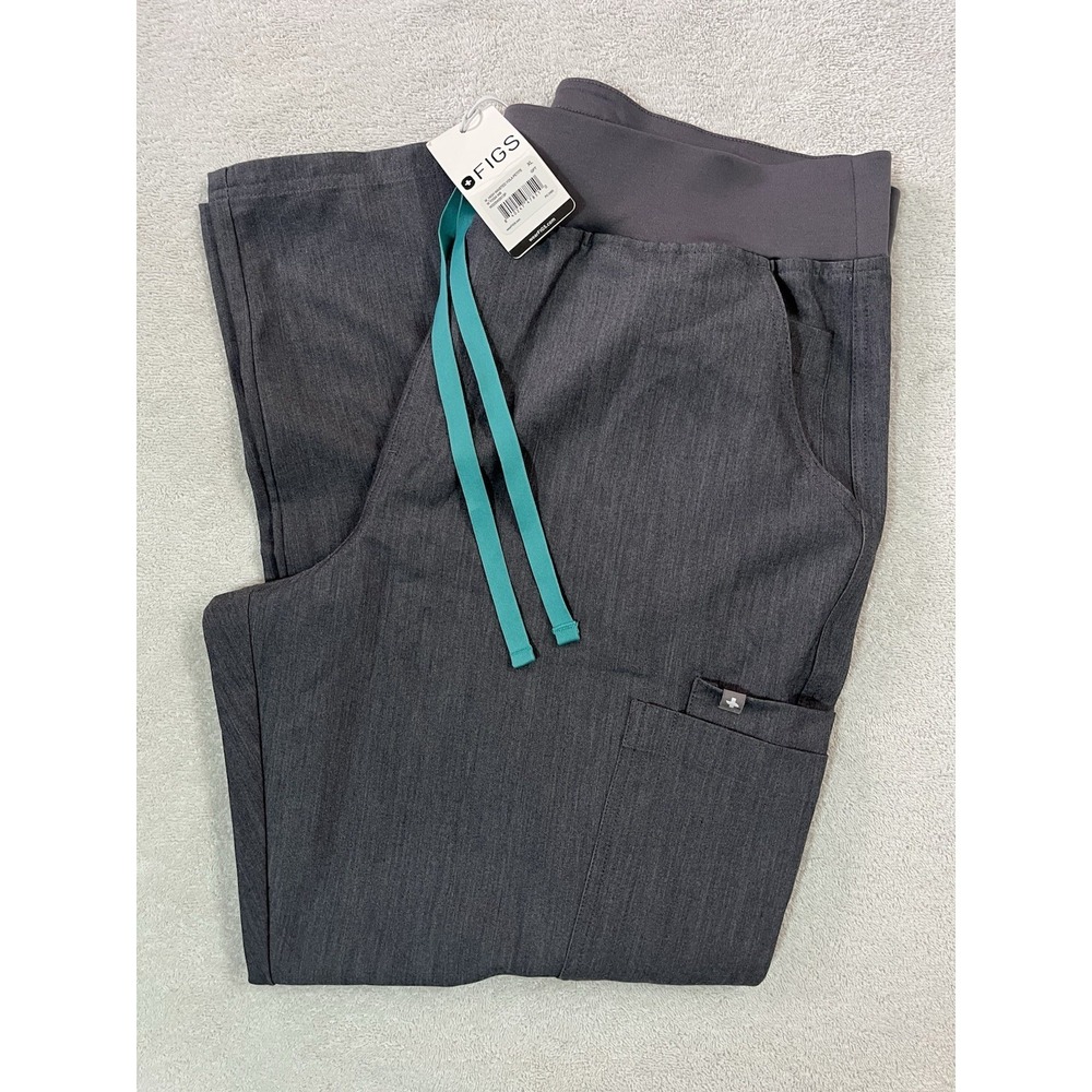 NWT‎ FIGS Women's Sz XL/P High Waisted Yola Scrub Pant W22SW2013P Graphite
